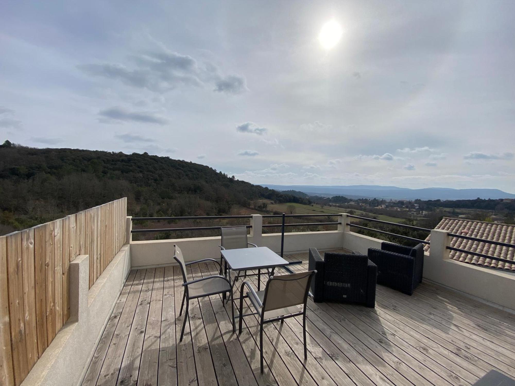 Studio Au Calme, Grande Terrasse Avec Vue Vallee Ginasservis Экстерьер фото